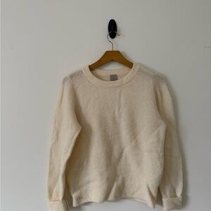 H&M Off-White Crew Neck Sweater